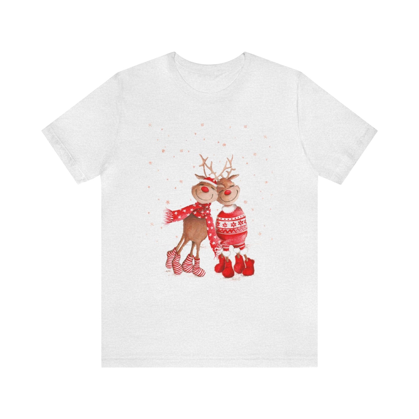 Happy Reindeer Couple Shirt, Christmas Shirt, Xmas Shirt, Holiday Shirt, Merry Shirt, Festive Shirt, Merry Christmas Tee, Christmas Gift