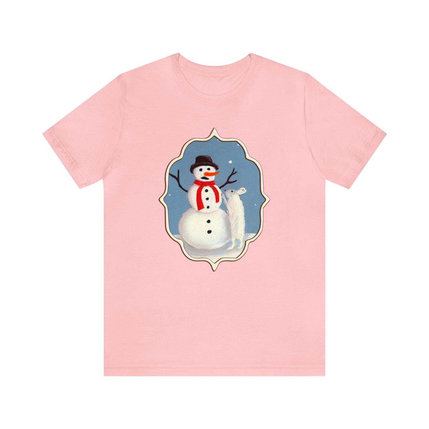 Snowman and Rabbit Christmas Shirt, Xmas Shirt, Holiday Shirt, Merry Shirt, Festive Shirt, Merry Christmas Tee, Christmas Gift, Winter Tee