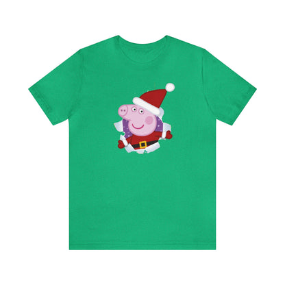 Peppa Santa Shirt, Christmas Peppa Pig Shirt, Christmas Shirt, Xmas Shirt, Holiday Shirt, Merry Shirt, Festive Shirt, Merry Christmas Shirt