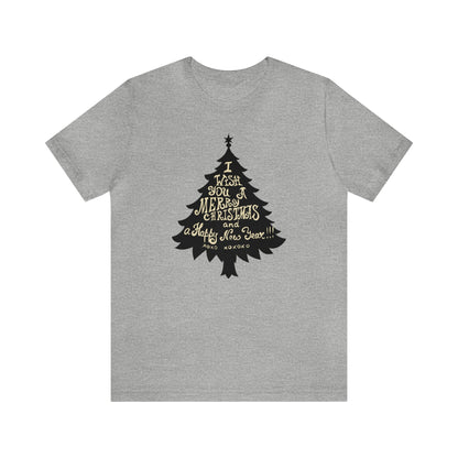 I Wish You A Merry Christmas And A Happy New Year Shirt, Christmas Tree Shirt, Christmas Shirt, Holiday Shirt, Merry Shirt, Festive Shirt