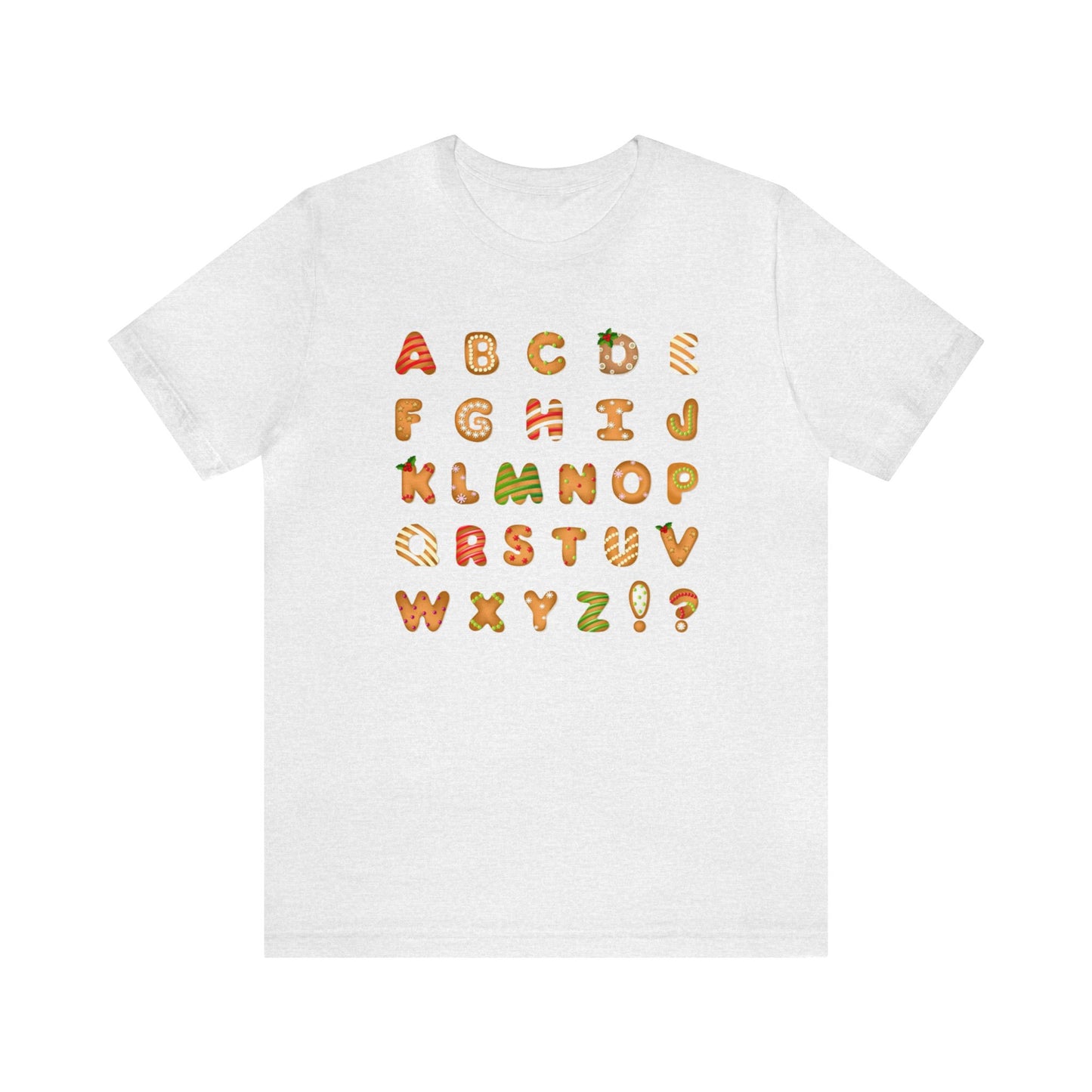 Alphabet Cookies Shirt, ABC Christmas Shirt, Teacher Alphabet Xmas Gift, Holiday, Ugly, Xmas, Christmas Sweatshirt, Xmas T, ABC Cookie Shirt