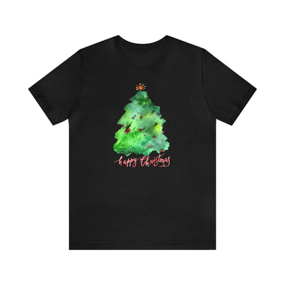 Happy Christmas Tree Shirt, Christmas Shirt, Xmas Shirt, Holiday Shirt, Merry Shirt, Festive Shirt, Merry Christmas Tee, Christmas Gift