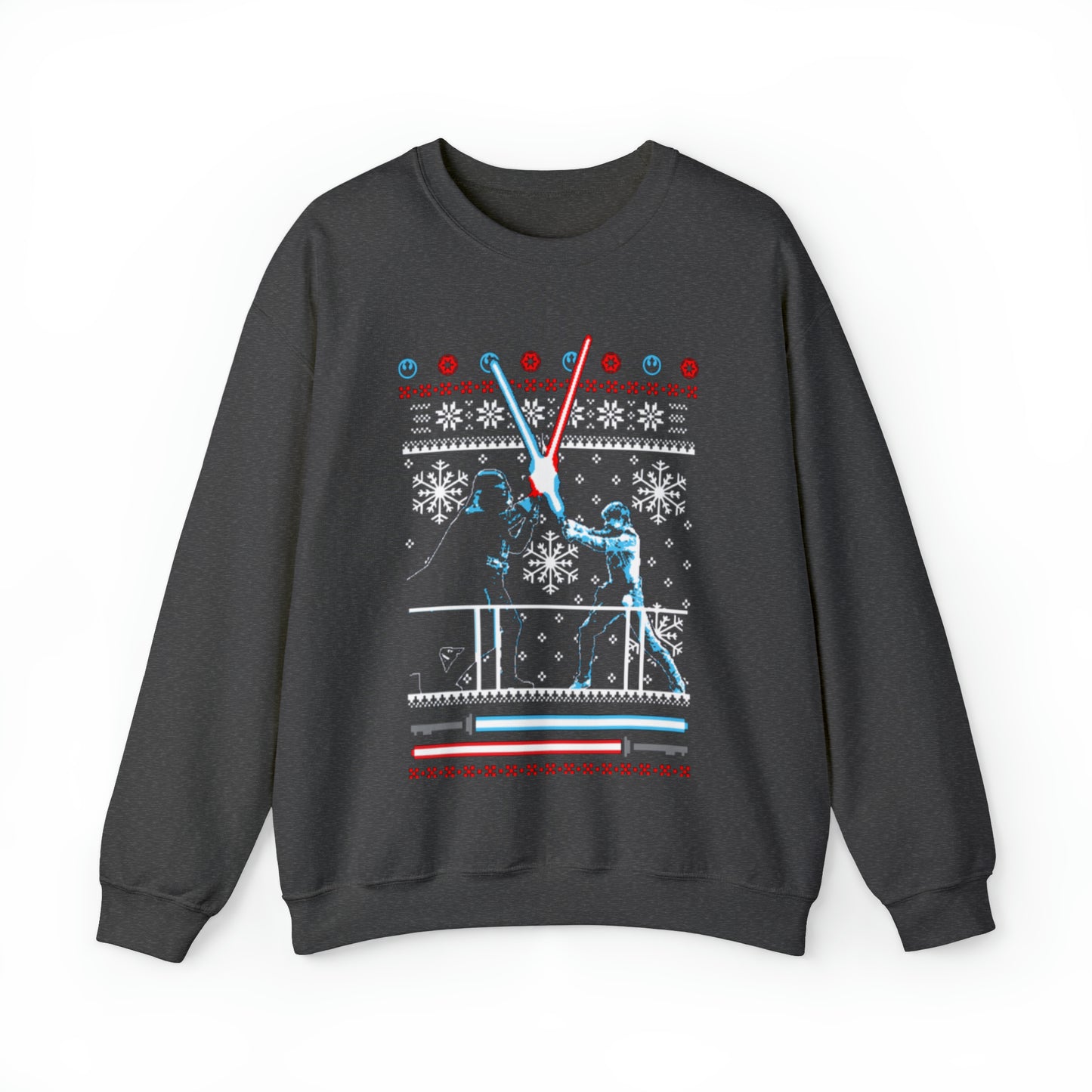 Star Wars Darth and Luke Light Saber Battle Sweatshirt