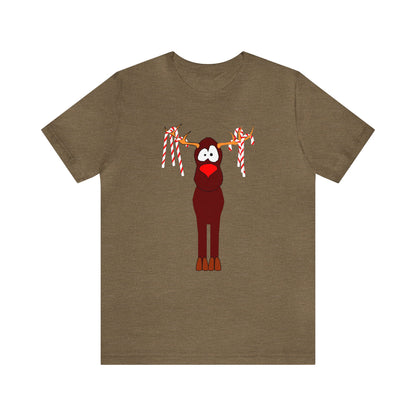 Rudolph Shirt, Reindeer shirt, Christmas Shirt, Xmas Shirt, Holiday Shirt, Merry Shirt, Festive Shirt, Merry Christmas Tee, Christmas Gift