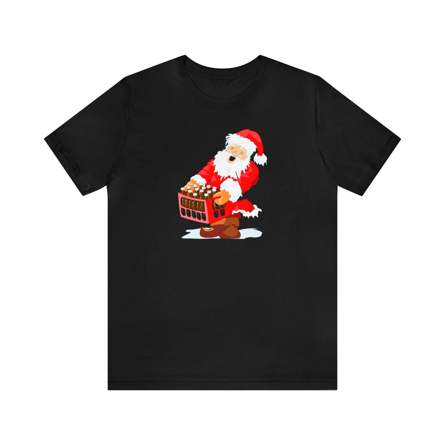 Santa Carrying Case of Wine Shirt, Santa Claus Shirt, Christmas Shirt, Xmas Shirt, Holiday Shirt, Merry Shirt, Festive Tee, Merry Christmas