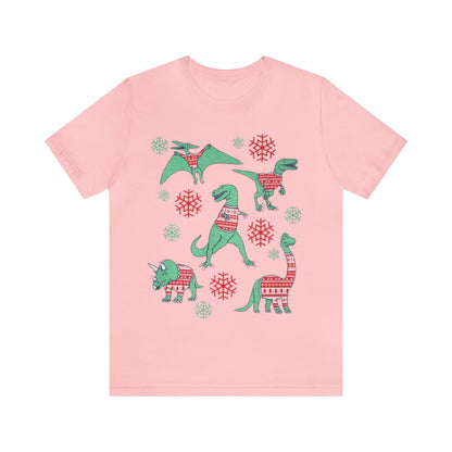 Dinosaurs Wearing Christmas Sweaters Shirt, Christmas Dinosaur Sweater, Dinosaur Christmas shirt, Holiday Shirt, Merry Shirt, Festive Tee