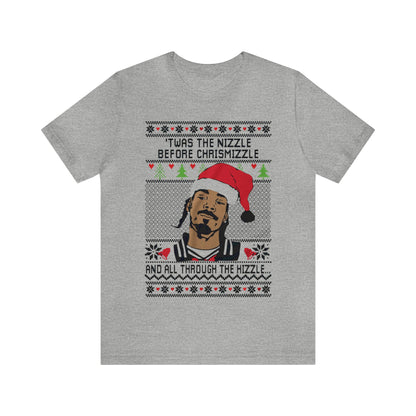 Twas The Nizzle Before Chrismizzle Ugly Christmas Sweater, Funny Christmas Sweater, Snoop Dogg Shirt, Holiday Sweater, Snoop Christmas Shirt