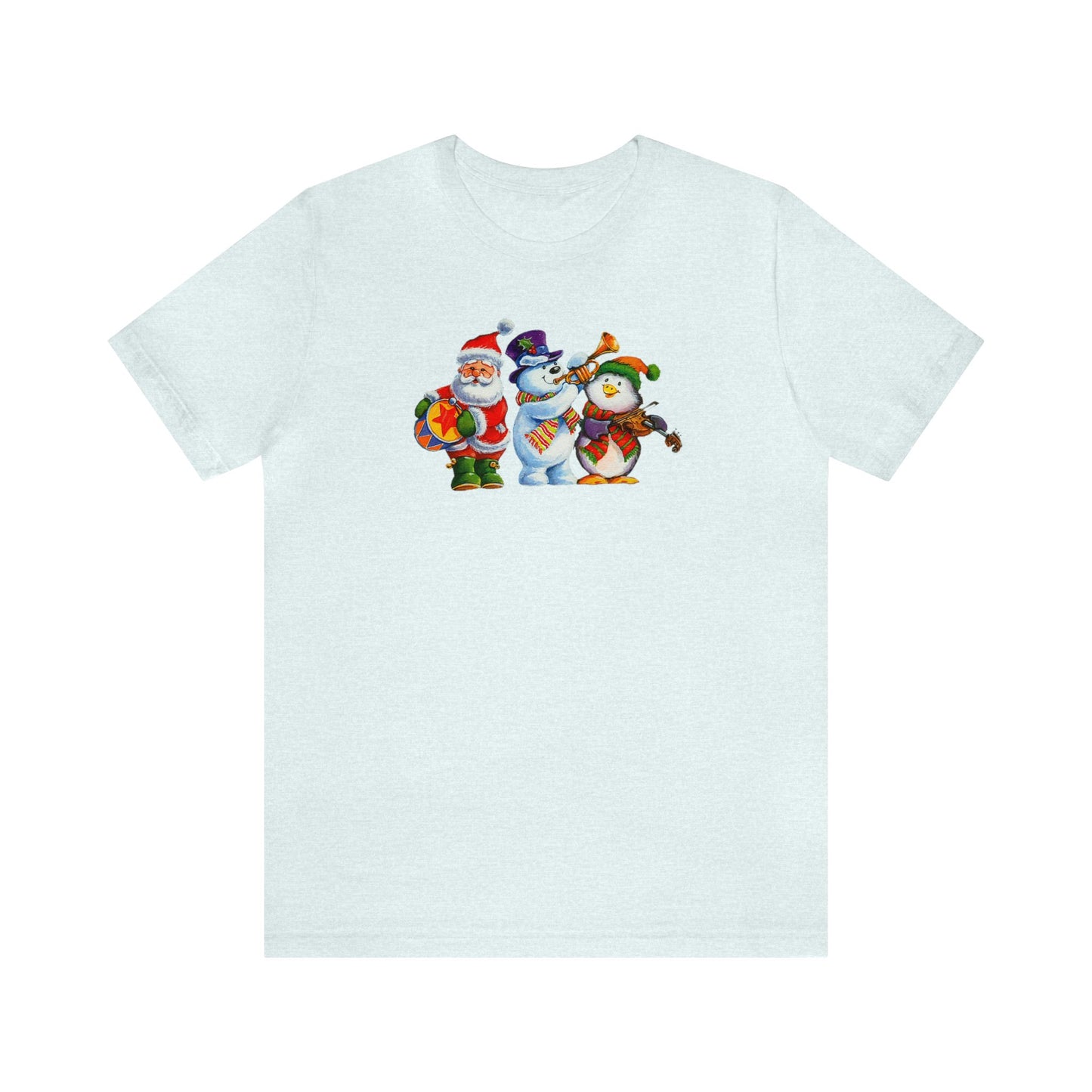 Santa, Frosty and Penguin Band Shirt, Santa Claus Shirt, Frosty Shirt, Penguin Shirt, Christmas Music Shirt, Xmas Shirt, Holiday Shirt