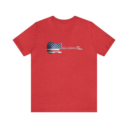 Patriotic Guitar Shirt, 4th of July Shirt, Patriotic Shirt, Freedom Shirt, USA Shirt, American Flag Shirt, Red, White and Blue, Flag Shirt