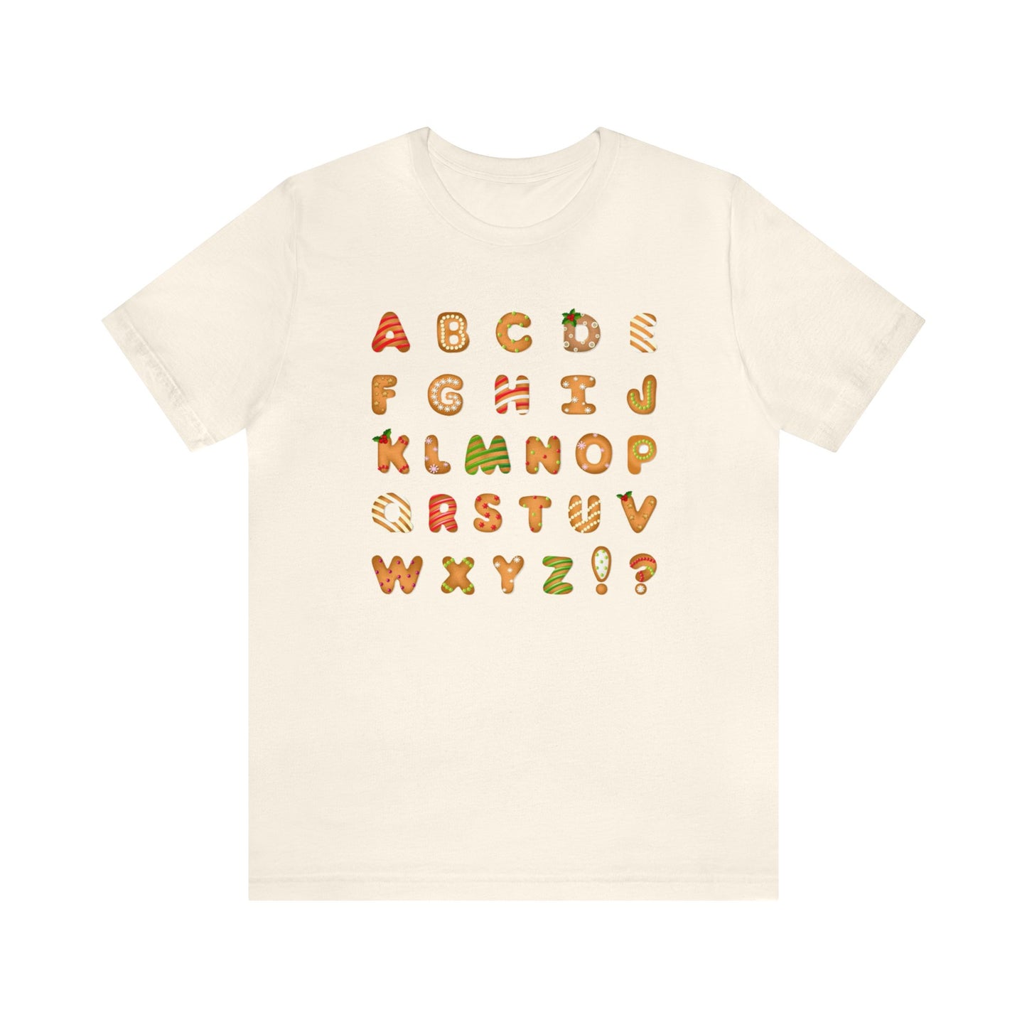 Alphabet Cookies Shirt, ABC Christmas Shirt, Teacher Alphabet Xmas Gift, Holiday, Ugly, Xmas, Christmas Sweatshirt, Xmas T, ABC Cookie Shirt