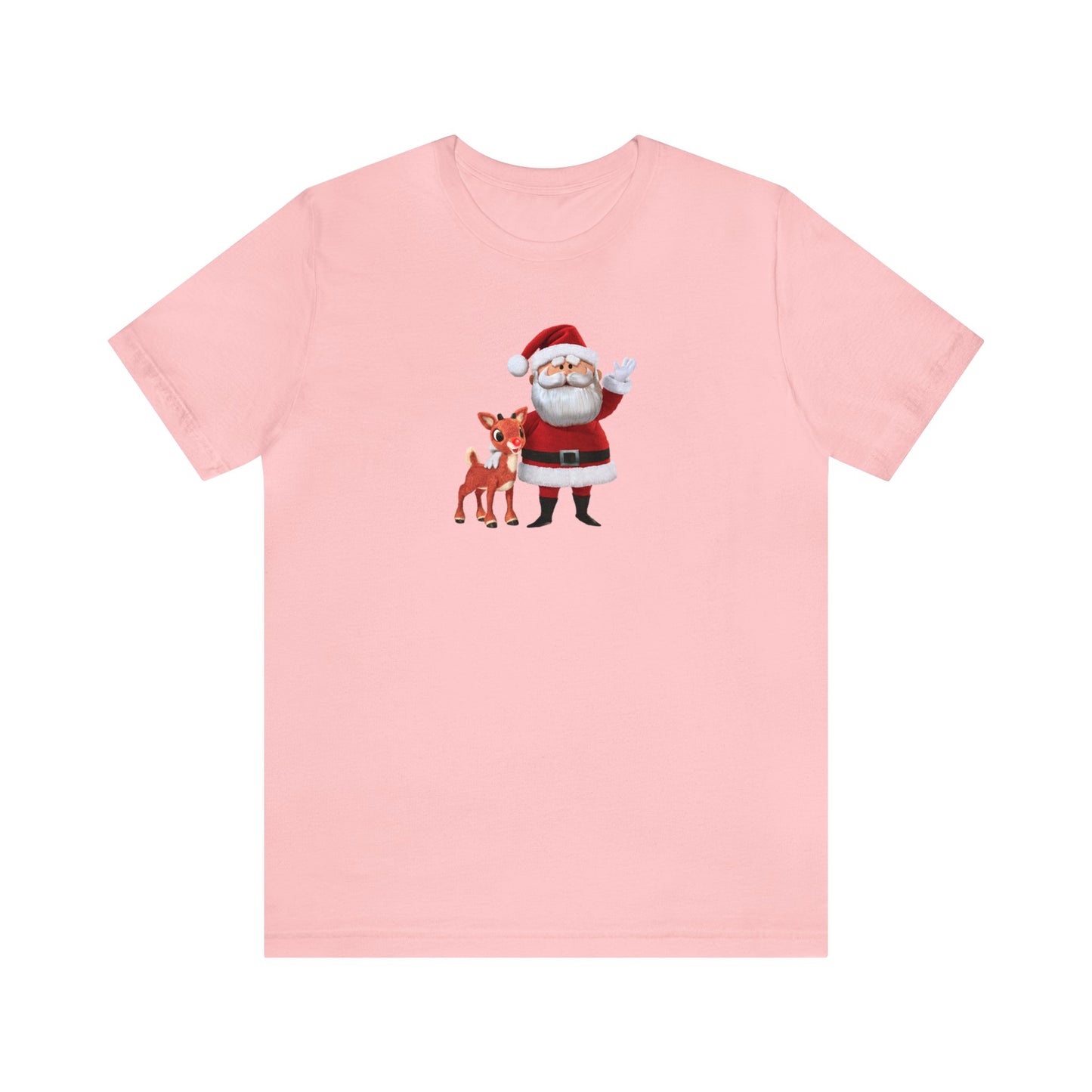 Rudolph and Santa Shirt, Reindeer Shirt, Santa Shirt, Christmas Shirt, Xmas Shirt, Holiday Shirt, Merry Shirt, Festive Shirt, Christmas Tee