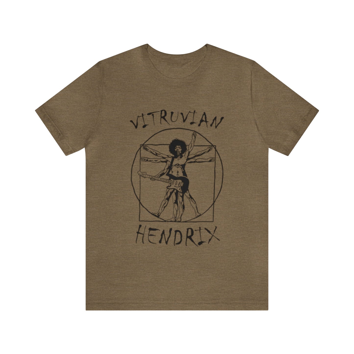 Vitruvian Hendrix Shirt, Jimi Hendrix Merch, Hendrix Shirt, Band of Gypsies Shirt, Guitar Lover Shirt, Music Lover Shirt, Classic Rock Shirt