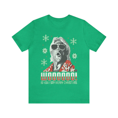 Rick Flair Ugly Christmas Shirt, Woooo, Holiday Sweater, Ugly, Xmas, Funny Christmas, Funny Gift, Christmas Shirt, Ugly Sweater, Sweatshirt