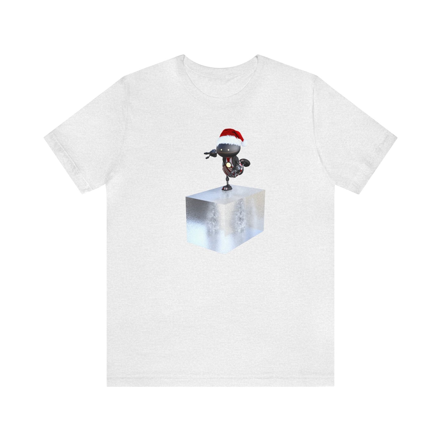 Robot Santa Skating on a Block of Ice Shirt, Christmas Shirt, Xmas Shirt, Holiday Shirt, Merry Shirt, Festive Shirt, Christmas Gift, WinterT