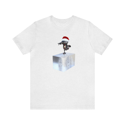 Robot Santa Skating on a Block of Ice Shirt, Christmas Shirt, Xmas Shirt, Holiday Shirt, Merry Shirt, Festive Shirt, Christmas Gift, WinterT