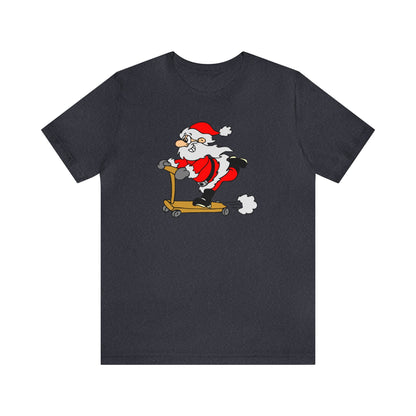 Santa Riding a Scooter Shirt, Santa Claus Shirt, Christmas Shirt, Xmas Shirt, Holiday Shirt, Merry Shirt, Festive Shirt, Merry Christmas Tee