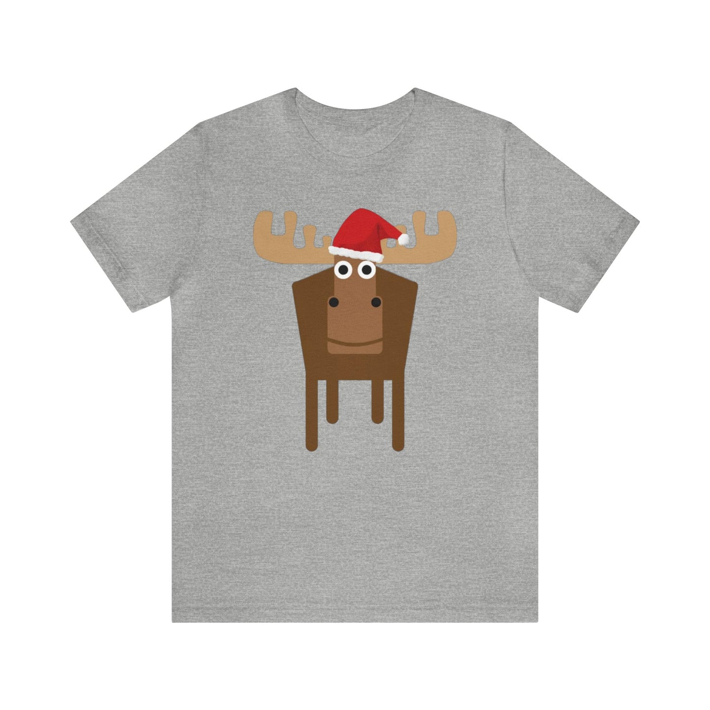 Christmas Moose, Santa Hat Moose, Santa Moose, Moose Shirt, Holiday, Xmas, Funny Christmas, Funny Gift, Mens Xmas, Womens Xmas, Sweatshirt