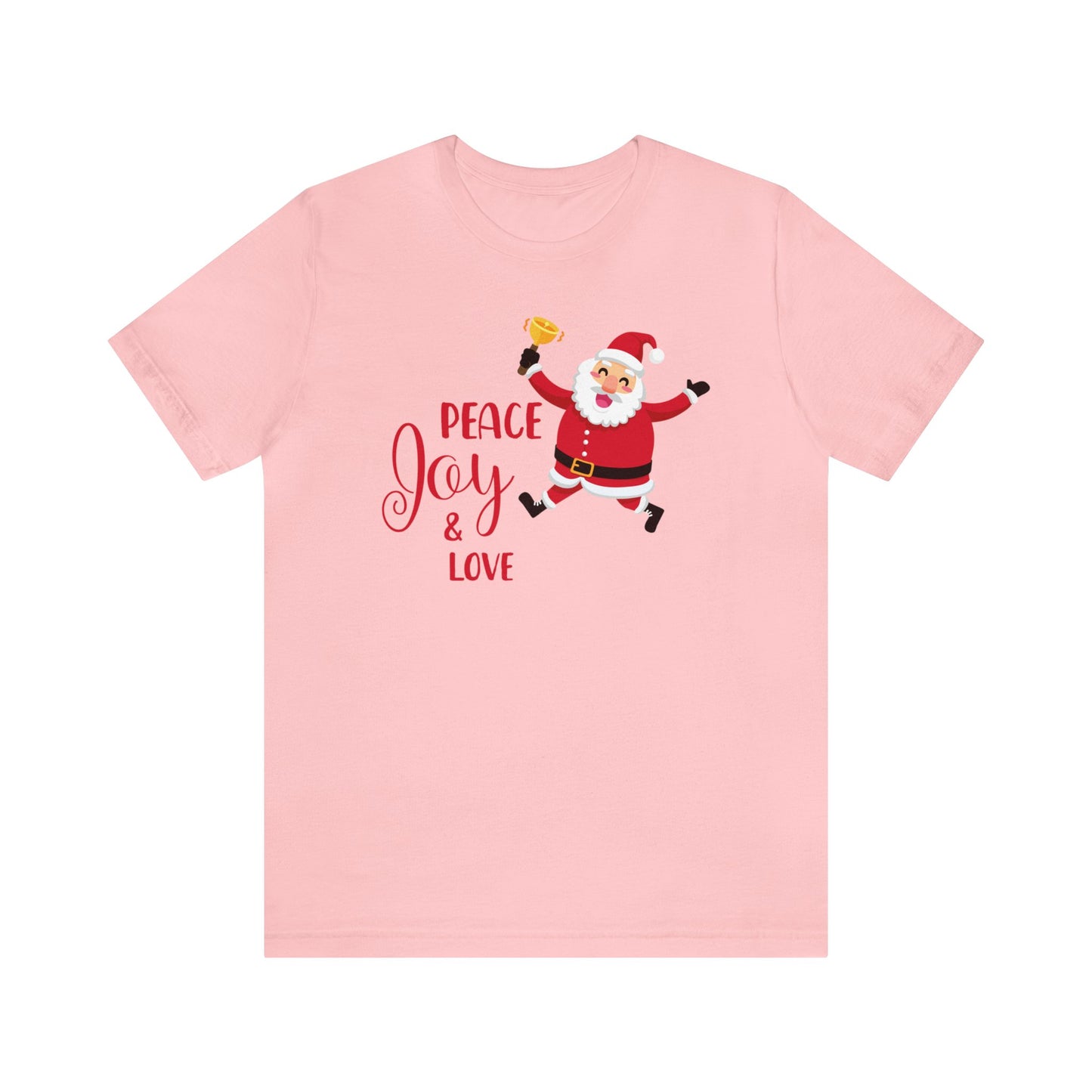 Peace, Joy and Love Santa Shirt, Santa Claus Shirt, Christmas Shirt, Xmas Shirt, Holiday Shirt, Merry Shirt, Festive Shirt, Merry Christmas