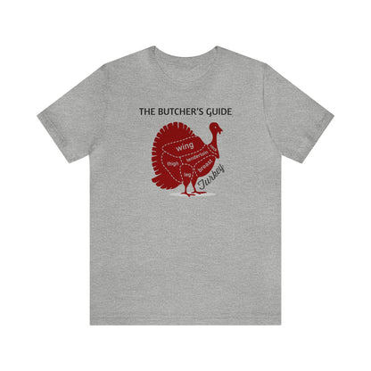 The Butcher's Guide Cuts Of Turkey Shirt, Thanksgiving Shirt, Thanksgiving Gifts, Fall Turkey Shirt, Turkey Cuts Shirt, Turkey Chef Shirt